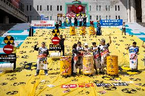 Boycott Japanese Products To Stop Discharging Nuclear Polluted Water In Seoul