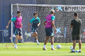 FC Barcelona Training Before Champions League Match Against Royal Antwerp