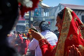 NEPAL-KATHMANDU-TEEJ FESTIVAL-CELEBRATION