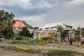 Consequences of Russian shelling of Antonivka