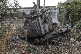 Consequences of Russian shelling of Antonivka