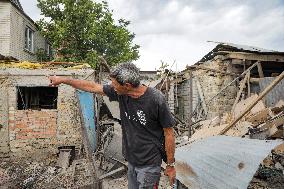 Consequences of Russian shelling of Antonivka