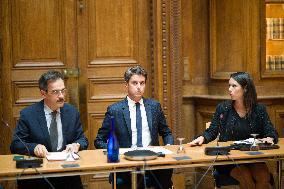 Gabriel Attal Meets Academy Rectors On The Subject Of School Harassment - Paris