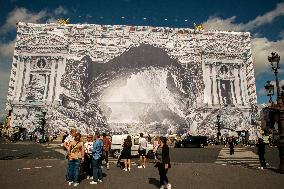 The Artist JR Transforms The Facade Of The Palais Garnier - Paris