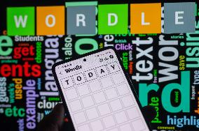 Wordle Game - Photo Illustration