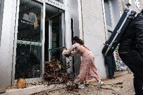 Fridays For Future Demonstration Against The Overbuilding In Milan