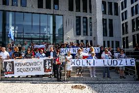 Protest In Support Of Independent Judges In Poland