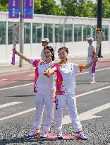 (SP)CHINA-ZHEJIANG-QUZHOU-ASIAN GAMES-TORCH RELAY (CN)