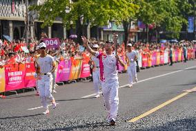 (SP)CHINA-ZHEJIANG-QUZHOU-ASIAN GAMES-TORCH RELAY (CN)