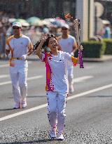 (SP)CHINA-ZHEJIANG-QUZHOU-ASIAN GAMES-TORCH RELAY (CN)