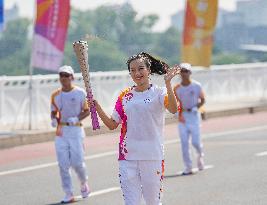 (SP)CHINA-ZHEJIANG-QUZHOU-ASIAN GAMES-TORCH RELAY (CN)