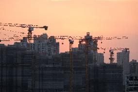 Residential Buildings Under Construction in Shanghai