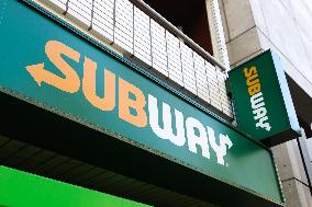 Subway signboard and logo
