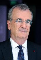 Francois Villeroy de Galhau Appears On RMC BFMTV - Paris