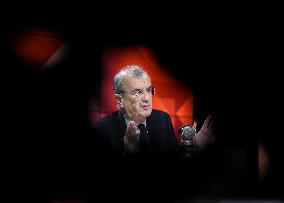 Francois Villeroy de Galhau Appears On RMC BFMTV - Paris