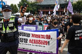 Rally Calling For Revision Of Prostitution Punishment Law In Seoul