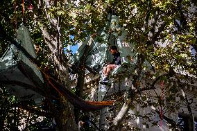 Activists On Hunger Strike In Front Of The Ministry Of Ecological Transition - Paris