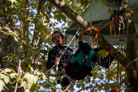 Activists On Hunger Strike In Front Of The Ministry Of Ecological Transition - Paris