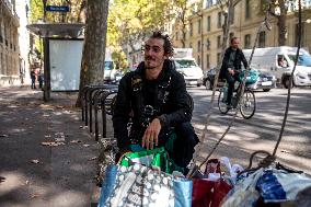 Activists On Hunger Strike In Front Of The Ministry Of Ecological Transition - Paris