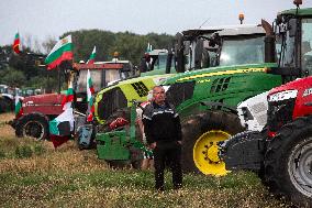 Farmers During A Nationwide Agricultural Protest.