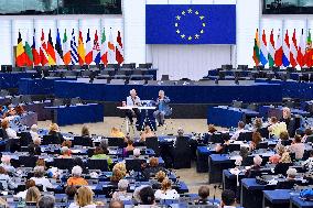 Sorj Chalendon At European Parliament - Strasbourg