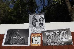 Residents Of Tlatelolco Commemorate 38 Years  The Earthquake In Mexico City