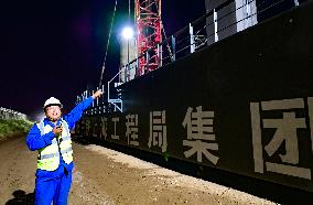 Baotou-Yinchuan High-speed Railway Construction in Baotou