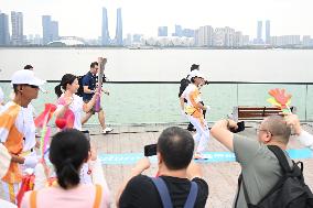 (SP)CHINA-ZHEJIANG-HANGZHOU-ASIAN GAMES-TORCH RELAY (CN)