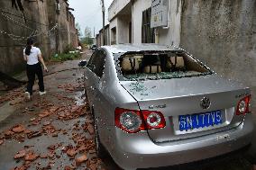 Tornado Hits Suqian, China