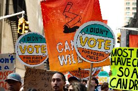 Activists March In New York City For The Global Fight To End Fossil Fuels