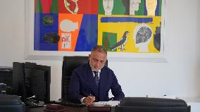 ITALY-NAPLES-IUAD-PRESIDENT-INTERVIEW