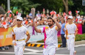 (SP)CHINA-ZHEJIANG-HANGZHOU-ASIAN GAMES-TORCH RELAY (CN)