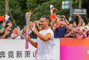 (SP)CHINA-ZHEJIANG-HANGZHOU-ASIAN GAMES-TORCH RELAY (CN)