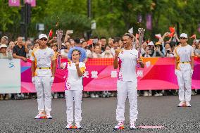 (SP)CHINA-ZHEJIANG-HANGZHOU-ASIAN GAMES-TORCH RELAY (CN)