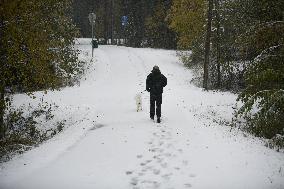 First snow in Northern Finland