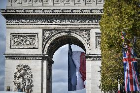 King Charles Visit To France - Atmosphere At The Arch Of Triumph - Paris