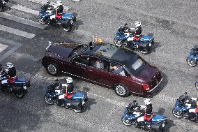 King Charles Visit To France - Ceremony At The Arc De Triomphe