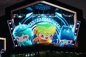 Naked Eye 3D Asian Games Mascot