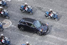 King Charles Visit To France - Ceremony At The Arc De Triomphe