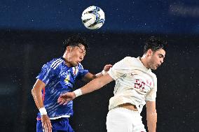 (SP)CHINA-HANGZHOU-ASIAN GAMES-FOOTBALL-MEN'S FIRST ROUND-GROUP D-JPN VS QAT (CN)