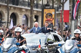 King Charles Visit To France - Ceremony At The Arc De Triomphe