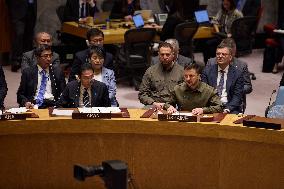 Zelensky Addresses The Security Council - NYC