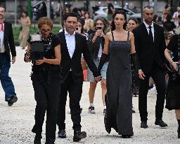 MFW - Amy Jackson And Ed Westwick At Alberta Ferretti