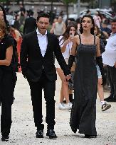 MFW - Amy Jackson And Ed Westwick At Alberta Ferretti