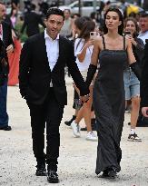 MFW - Amy Jackson And Ed Westwick At Alberta Ferretti