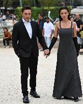 MFW - Amy Jackson And Ed Westwick At Alberta Ferretti