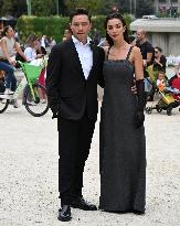 MFW - Amy Jackson And Ed Westwick At Alberta Ferretti