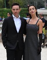 MFW - Amy Jackson And Ed Westwick At Alberta Ferretti