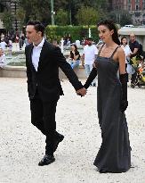 MFW - Amy Jackson And Ed Westwick At Alberta Ferretti