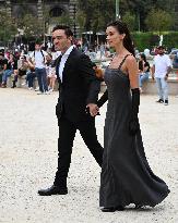 MFW - Amy Jackson And Ed Westwick At Alberta Ferretti